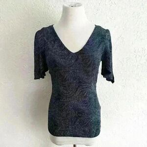 Vintage sparkle fitted‎ top size small